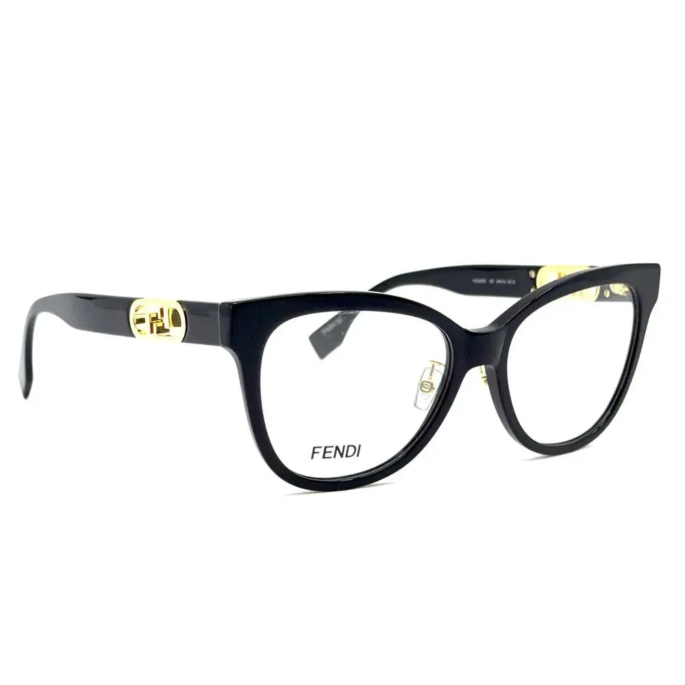 New, FENDI Eyeglasses FE50093F 001 Authentic